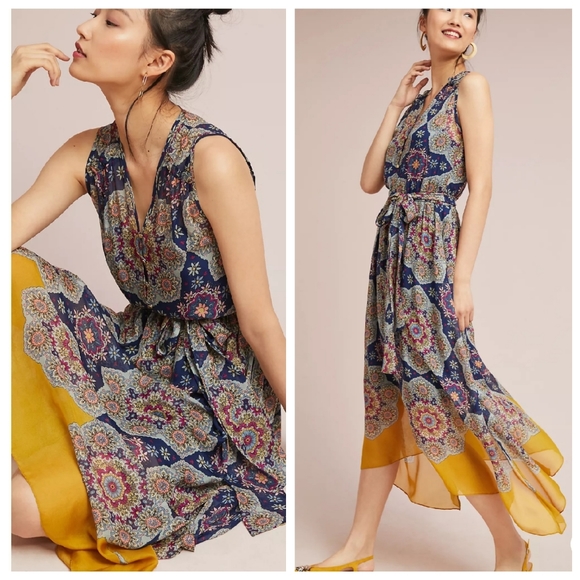 Anthropologie Dresses & Skirts - Shoshanna Anthropologie Silk Paisley Dress